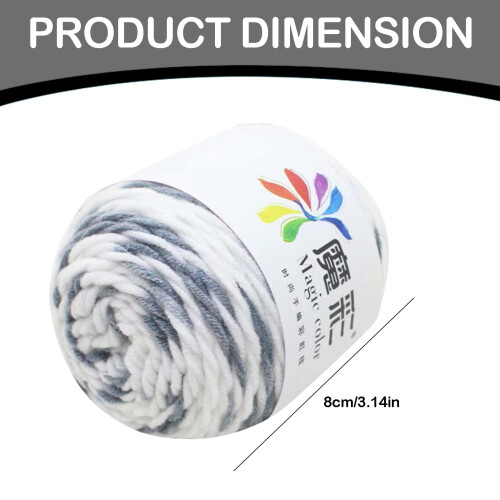 Νήμα πλεκτό από βαμβάκι Rainbow Worsted Weight5 Strand2Pack 1