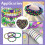 Mărgele de carnaval violet verde auriu 1500 buc 5
