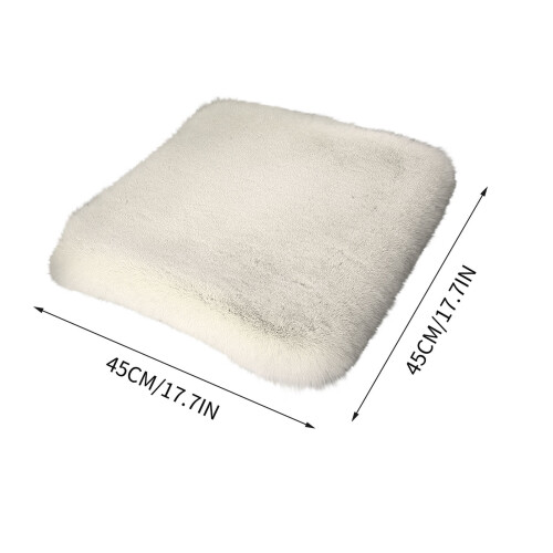 Plush Fabric Car Seat Cover Universal Winter Warming Pad 2