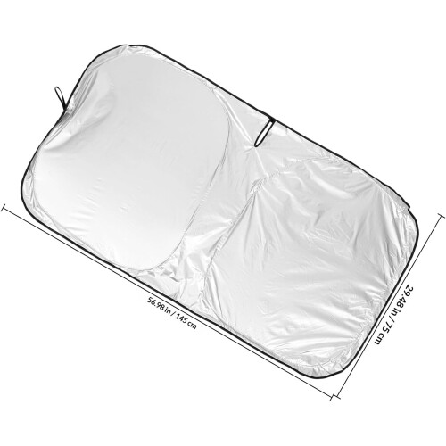 Parasole per parabrezza auto, materiale riflettente che protegge il parabrezza. 1