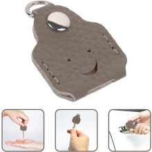 Fundas para llaves de cuero, sencillas, hechas a mano, de cuero de vaca, resistentes, de estilo vintage para el hogar.