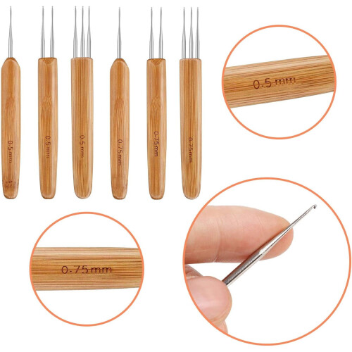 Σετ βελονάκι Dreadlock 0,5mm & 0,75mm – 8 τεμάχια 2