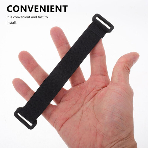 4pcs Dash Cam Mirror Mounting Holder Nylon Straps Lightweight Convenient Replacement Black 2