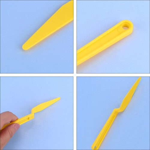 2pcs Auto Wrapping Tool Sturdy Plastic Squeegee Scrape Off Bubbles Cut Film Edge-Closing Tool 2