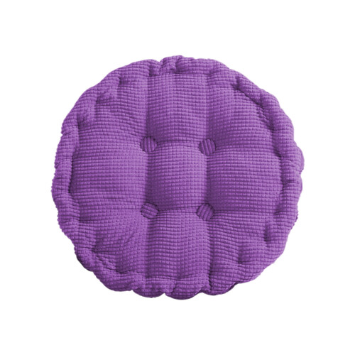 Lilla polyester meditationspude med randsyet kant 1