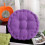 Lilla polyester meditationspude med randsyet kant 4