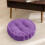 Lilla polyester meditationspude med randsyet kant 5