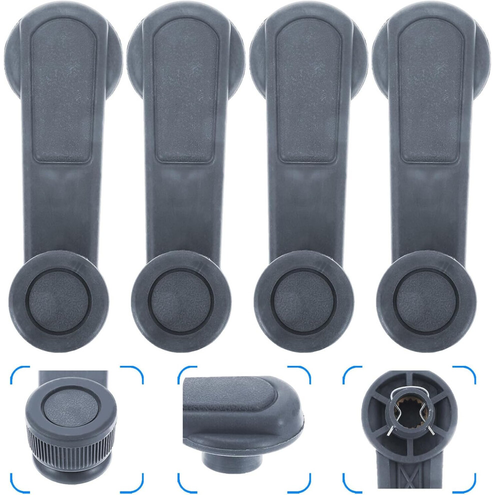 4Pcs Car Window Crank Handles Window Crank Handle Winder For Auto Interior Replacement Glass 5455468547461