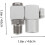 2pcs Pneumatic Fitting Connectors Rotating Joints for Water Hose Pneumatic Tools 2