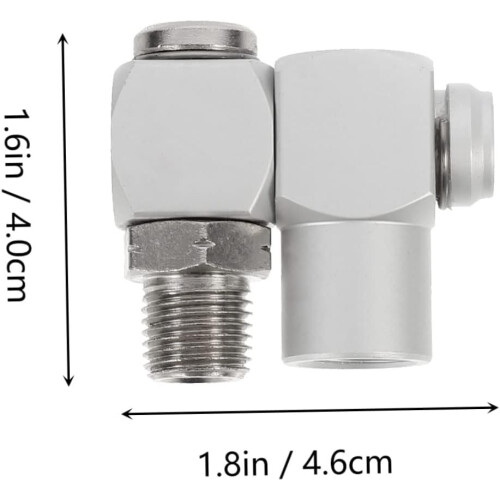 2pcs Pneumatic Fitting Connectors Rotating Joints for Water Hose Pneumatic Tools 1
