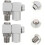 2pcs Pneumatic Fitting Connectors Rotating Joints for Water Hose Pneumatic Tools 3