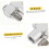 2pcs Pneumatic Fitting Connectors Rotating Joints for Water Hose Pneumatic Tools 6