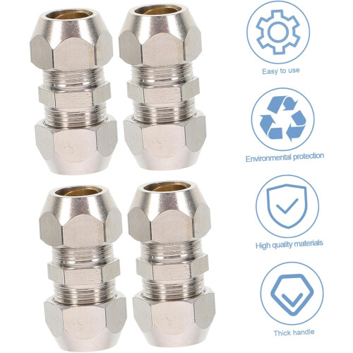 4pcs Conectores Pneumáticos Conector Traqueal Latão Útil 1