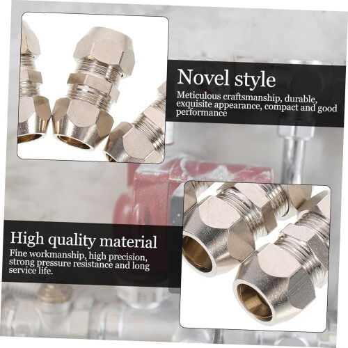 4pcs Conectores Pneumáticos Conector Traqueal Latão Útil 2