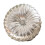 Cuscino rotondo in velluto con bordo lucido, 35 cm, argento 2