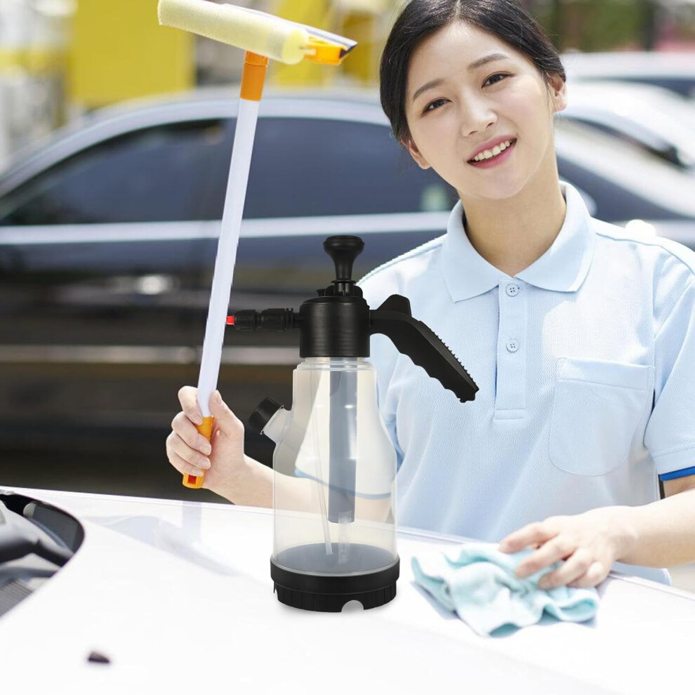 2L Handheld Foam Sprayer Pump Side Fill And Dual Nozzles, High-Foam Car Wash Pressure Sprayer Bottle 5455468532887
