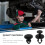 100pcs Black Plastic Retainer Clips for Car Bumper and Engine Guard Panel 3