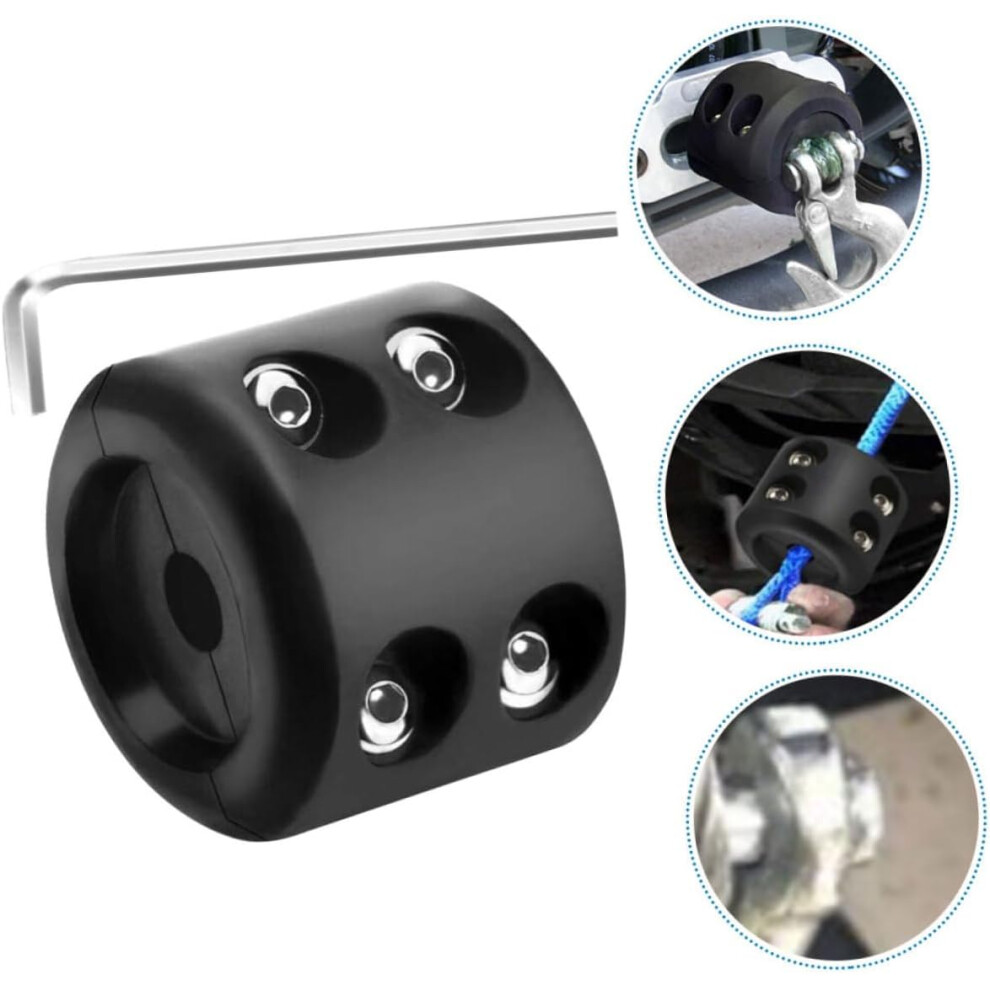 Winch Cable Hook Stopper Rubber Bump Cable Stop Winch Hook Stopper For Atv Off-Road Vehicles Truck Accessories Black 5455468530630