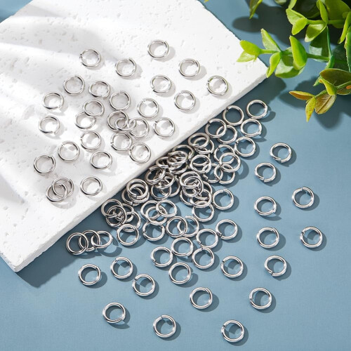 100 Stück 10 mm offene Edelstahl-Binderinge 2