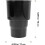 Car Cup Holder Expander Vehicle Beverage Rack Plastic Drink Cup Adapter 2