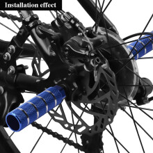 Fietspedaal achteras voethendel set voor mountainbike accessoire, stevig blauw, lang ontwerp, groot gat