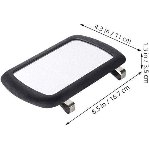 Car Sun Visor Makeup Mirror Clip-On Vehicle Vanity Mirror with High-Definition Reflective Surface 1