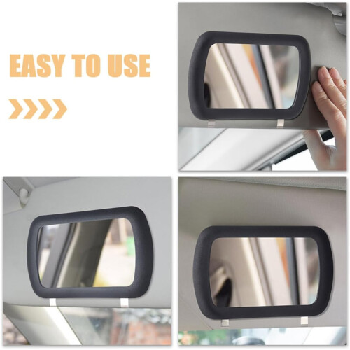 Car Sun Visor Makeup Mirror Clip-On Vehicle Vanity Mirror with High-Definition Reflective Surface 2