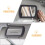 Car Sun Visor Makeup Mirror Clip-On Vehicle Vanity Mirror with High-Definition Reflective Surface 8