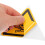 4pcs Poisoning Warning Stickers 100mm Triangular Self-adhesive Safety Signs 3