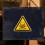4pcs Poisoning Warning Stickers 100mm Triangular Self-adhesive Safety Signs 4