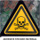 4pcs Poisoning Warning Stickers 100mm Triangular Self-adhesive Safety Signs 7