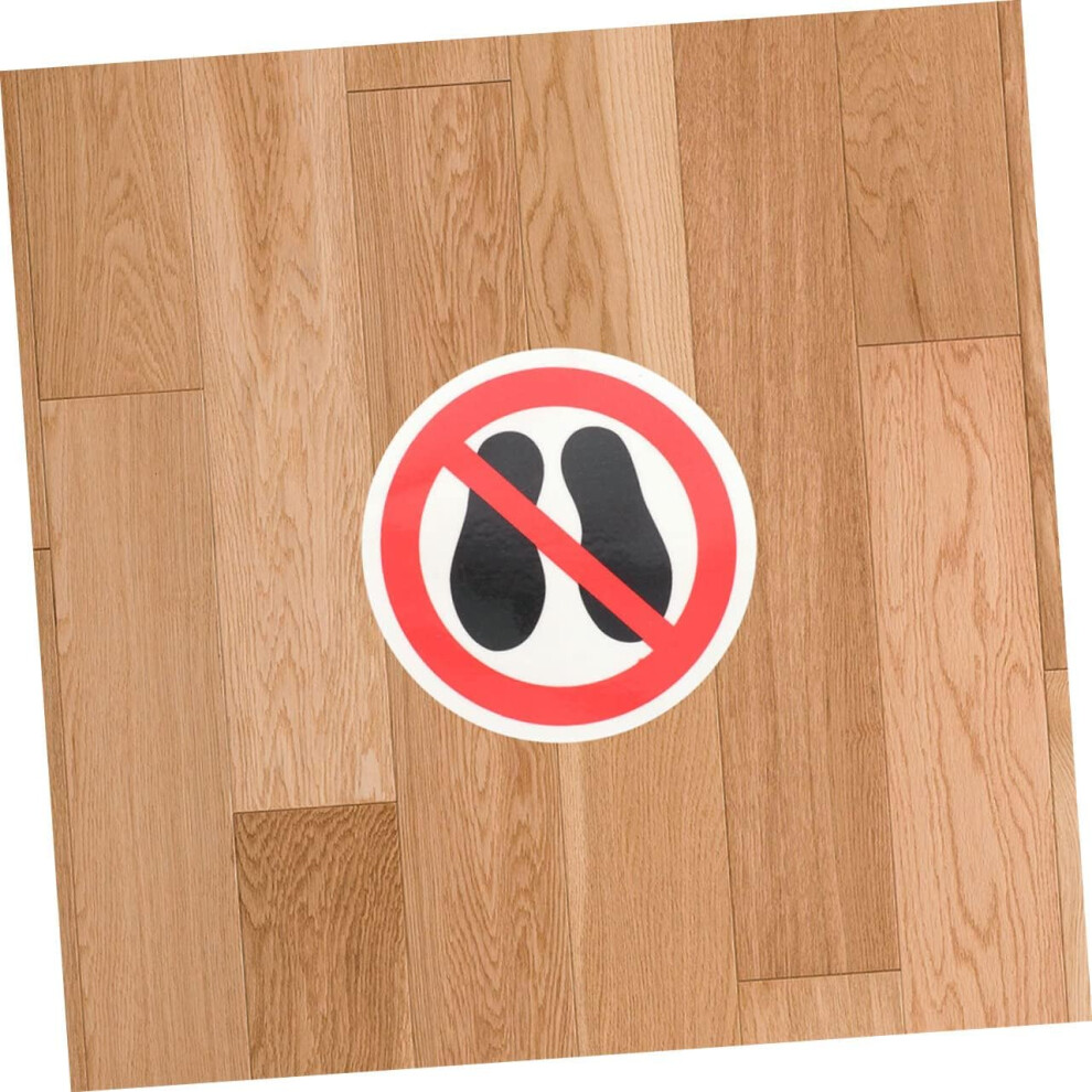 3Pcs No Stepping Signs Self Adhesive Safety Stickers For Pools Boats Industrial Workplaces Caution Warning Decals 5455468520006