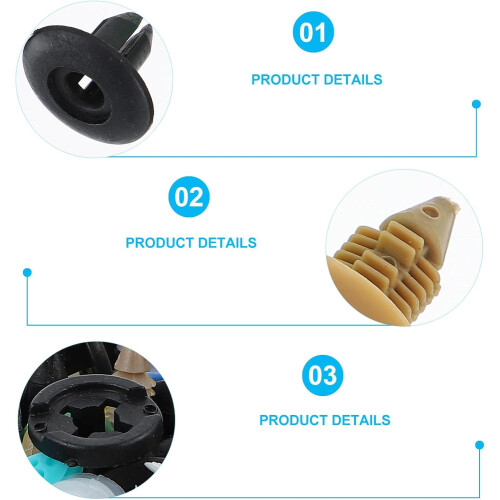 Kit de 500 remaches de plástico tipo presión para parachoques de coche. 2