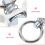 10pcs L Track Tie Down Anchors com aneis tóricos e molas de prata 3