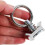 10pcs L Track Tie Down Anchors com aneis tóricos e molas de prata 7