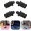 4 Stück Anhänger-Umrüststecker, Anhängerverbinder, Stecker, schwarz 8