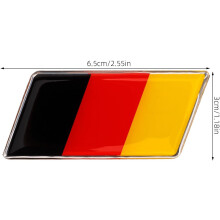 Deutschland-Flagge Autoaufkleber Dekorative Fensteraufkleber für LKWs und PKWs Patriotische Deutschland-Flagge Aufkleber für den Außenbereich