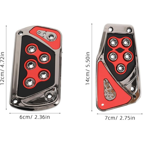 Set di cuscinetti per pedale del freno e acceleratore per auto con cambio manuale e automatico. 1