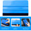 2pcs Small Vinyl Squeegee Tool for Automotive Film Application, Plastic Decal Scraper Replaceable Cloth 4