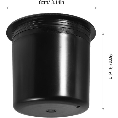 2Pcs Black Plastic Cup Holder Inserts for Rv Motorhome Sofa and Car – 90Mm 1