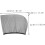 Car Window Sun Shade Mesh Rear Side Window Cover 2Pcs Black 2