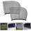Car Window Sun Shade Mesh Rear Side Window Cover 2Pcs Black 3