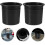 2Pcs Black Plastic Cup Holder Inserts for Rv Motorhome Sofa and Car – 90Mm 8