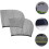Car Window Sun Shade Mesh Rear Side Window Cover 2Pcs Black 6