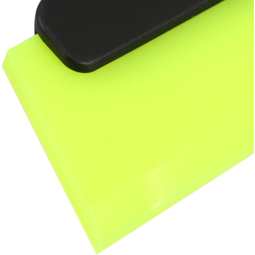 Car Window Squeegee with Soft Rubber Blade, Anti-Slip Handle, Green TPU Scraper 2