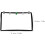 Screen Protector for Car Central Control Console Silicone Frame Trim Compatible with Select Car Models 2