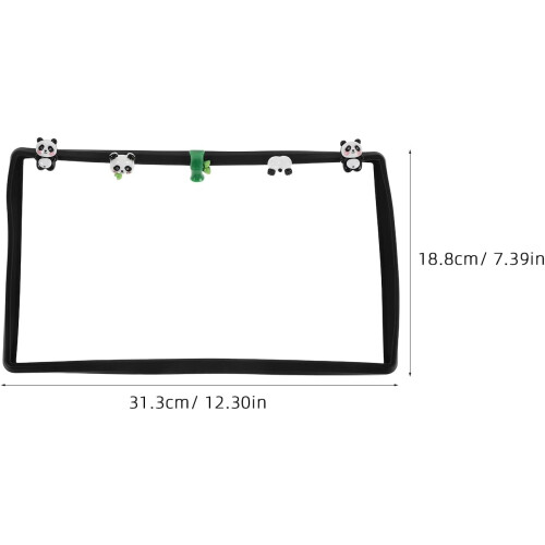 Screen Protector for Car Central Control Console Silicone Frame Trim Compatible with Select Car Models 1