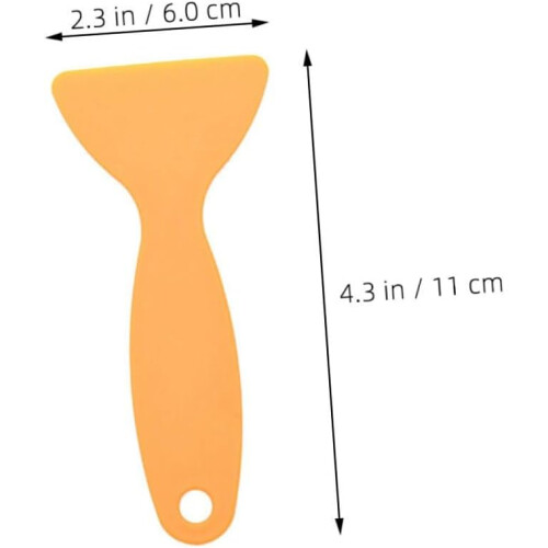 Plastic Auto Film Scraper 20pcs Yellow Triangle Car Vinyl Wrap Squeegee Tool 2