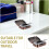 Portable Metal Ashtray with Lid Windproof Rectangular Design Brown Wear-resistant Portable Ashtray 5