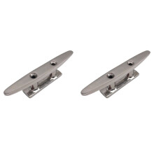 2X Grapa de Amarre Combinada Pulida de Acero Inoxidable 316, Herrajes de 2 Orificios, Grapas para  para  Marino, Corbata de Cuerda, Yate